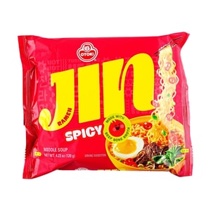 韓國OTTOGI不倒翁 JIN拉麵 辣味 袋裝 120g【韓國國民泡麵】