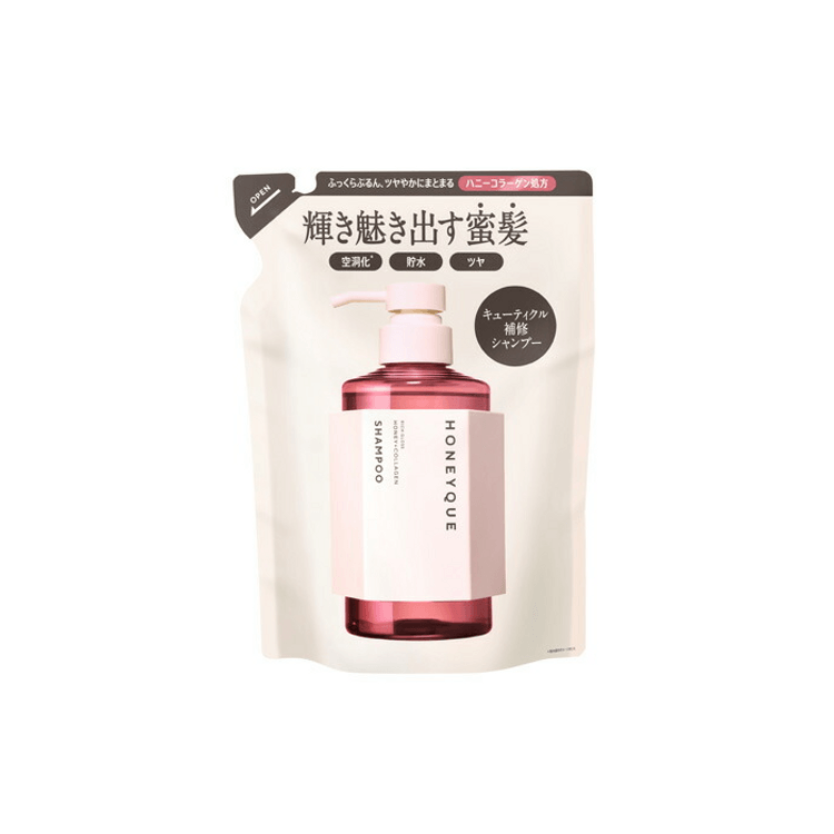 Honey Rich Gloss Shampoo Shiny [Refill 400 mL] - Yami.com