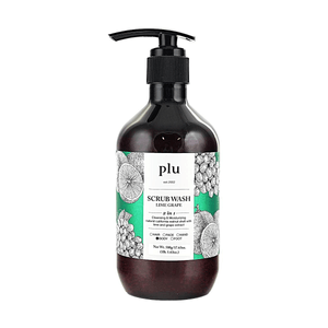 Scrub Body Wash Lime Grape Scent Gentle Exfoliating Soft Skin 17.6oz