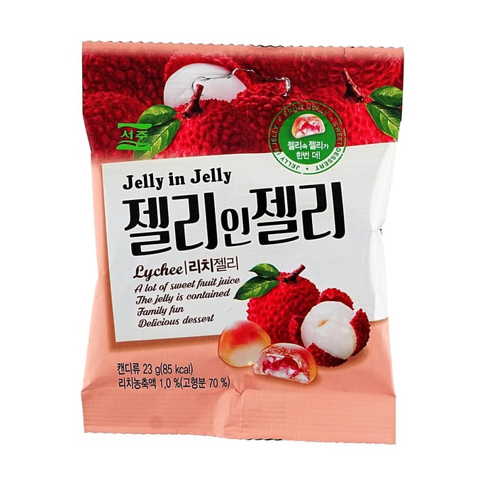 Seoju Jelly In Jelly Candy Lychee 0.81 oz