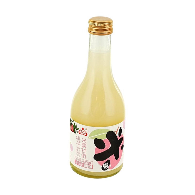 Sweet Rice Dew, Rice Wine,Osmanthus+Peach+Passion Fruit+Original Flavor, 10.14 fl oz*4【4 Combo Packs】【0.5%vol】 14