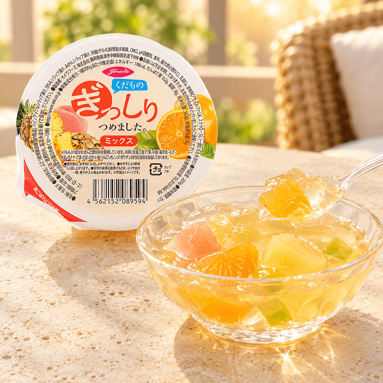 SEIU 果物たっぷりミックスゼリー 7.05oz 本物の果実入り 爽やかな