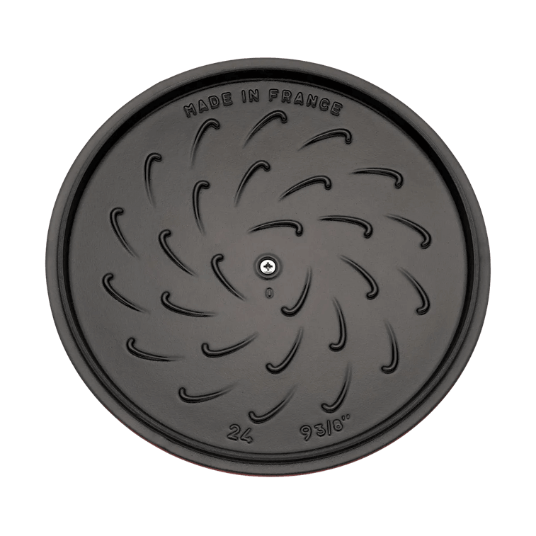 法国STAUB珐宝  马形锅盖黄铜旋钮 经典法式炖锅 樱桃红配黄铜旋钮 5QT 3