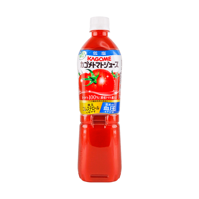 Japanese 100% Tomato Juice, Fruit and Vegetable Juice Beverage, Low Salt, 24.34 fl oz