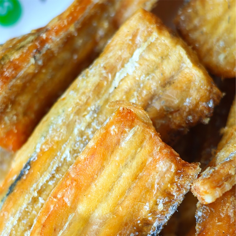 Hairtail crisp instant Crispy dried fish snack seafood bake hairtail Marine fish 80g 4