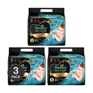 PAMPERS Diapers Waist Sticker Diapers L Size 9-14kg 32 Pieces * 3 [3-Pack Value Pack]