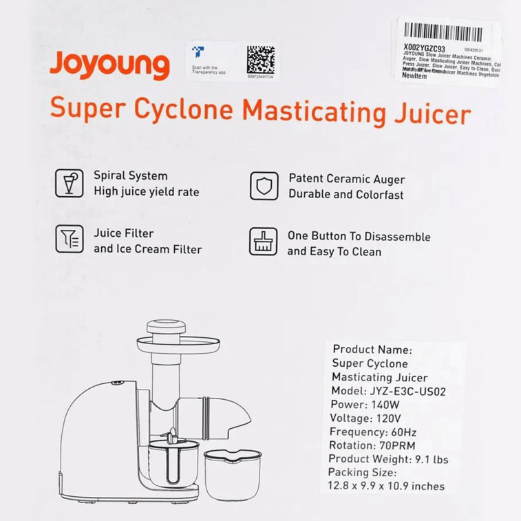 Super Cyclon Masticating Juicer Cold Press Juicer 9