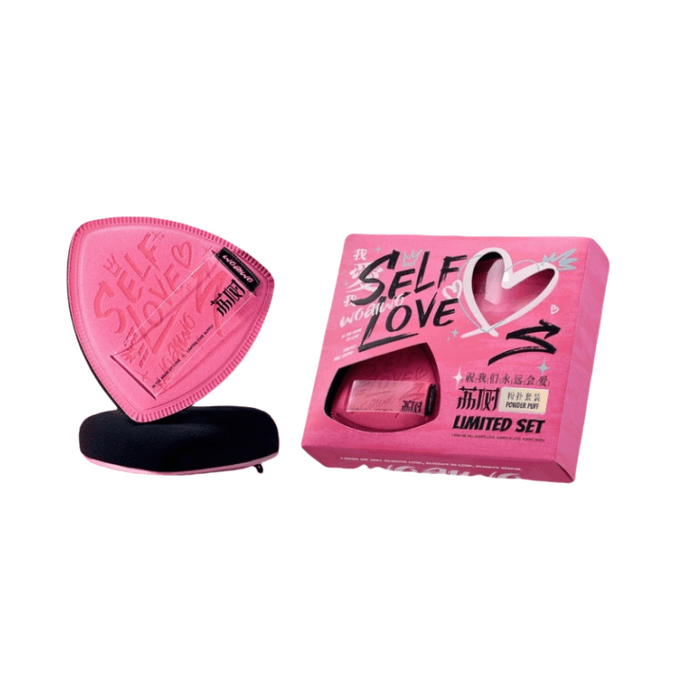 Two black pineapple air-cushion powder puffs for both dry and wet use makeup pads