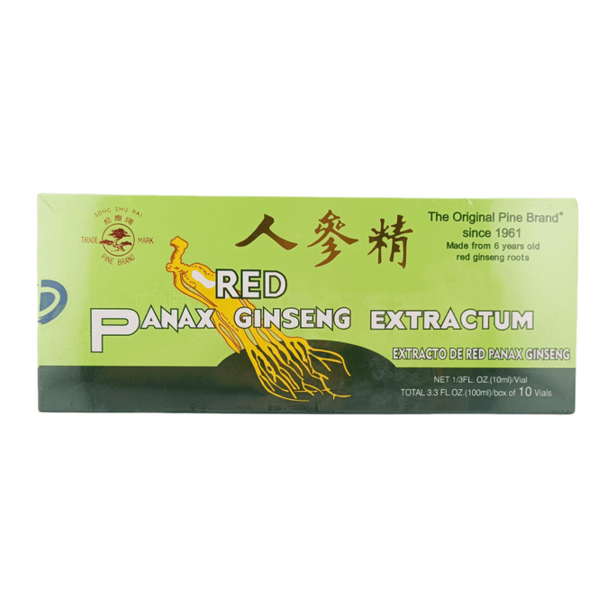 Pine Brand Red Panax Ginseng Extract with Alcohol 10x10cc