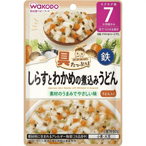 Wakodo Japanese Udon Noodles with Whitebait & Seaweed (For Infants 7 months+) 100 g