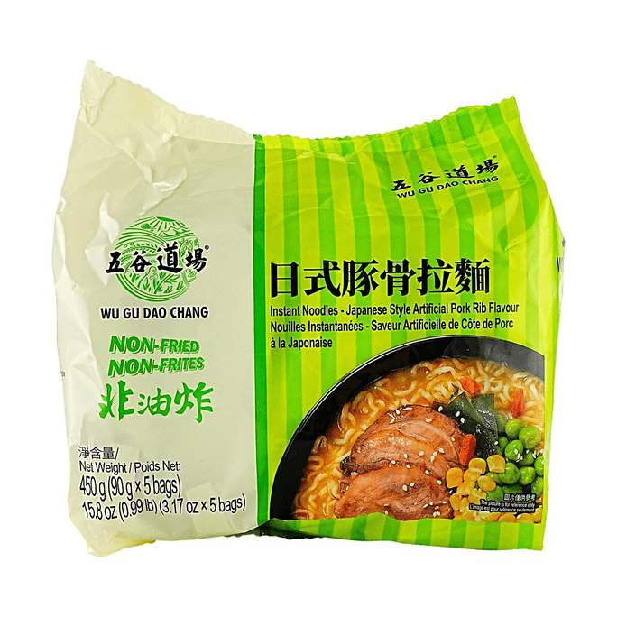 Instant Noodles, Japanese Style Artificial Pork Rib Flavor ,3.17 oz *5 Bags, 15.8 oz