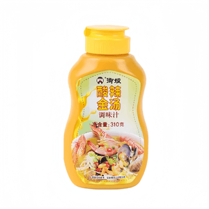 Hot and Sour Golden Soup Sauce [Fresh-Lock Bottle] Homemade Sour Soup Fatty Beef Seasoning, Sour Soup Fish Base 310g*1 Bottle