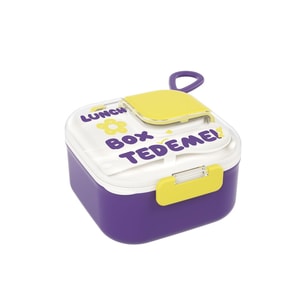 Special Demei Color Lunch Box Divided Bento Box Office Workers Portable Sealed Lunch box - Stainless Steel Purple 1 Pc
