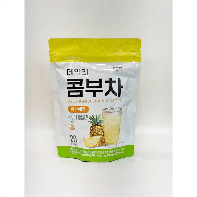 【Expédition directe de Corée】 Thé kombucha au citron Danongwon 1 sachet 20 sachets Jus d'ananas avec probiotiques thé de bien-être fruité