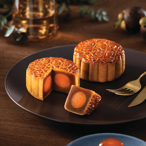 Hong Kong Lotus Seed Paste Mooncake Gift Box - Double Egg Yolks, 4 Pieces, 26.10oz