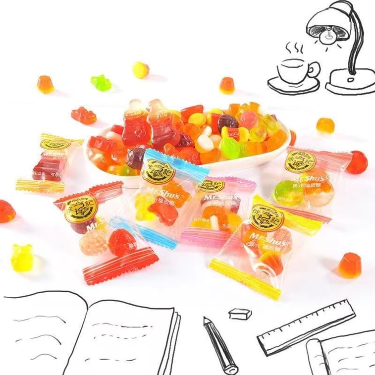 台湾 徐福记 橡皮糖软糖 230g 果汁结婚庆零食儿童休闲小零食小吃年货 4