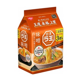Raoh Ramen - Instant Noodles , Miso Flavor , 3 Packs , 10.48 oz