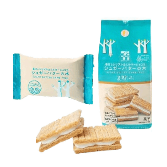 【日本直邮】 日本 7premium 711限定  限定版砂糖奶油 白巧夹心饼干 1袋3包