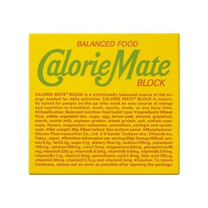 【日本直邮】 日本 OTSUKA大冢制药 caloriemate卡路里控制平衡能量饼 水果味 80g