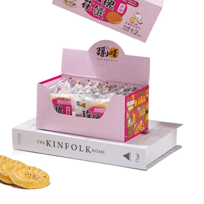 【中国直邮】 疆小馕 新疆玫瑰花瓣馕336g*1盒