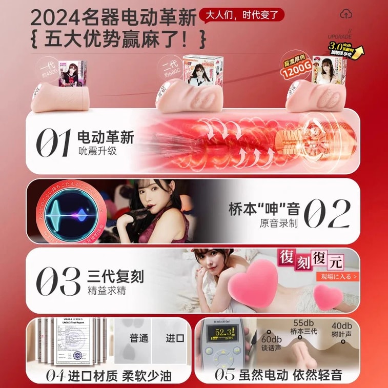 Arina's Tokyo Impressions - Auto-Suction & Moaning Vibrating Masturbator (3rd Gen Upgrade 1.2kg) - 1 pc  : 3