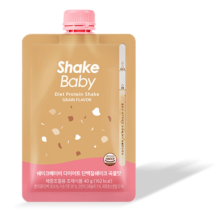 韓國SHAKEBABY 健怡穀物蛋白質奶昔袋裝低熱量移動代餐 (40gx7ct) 3
