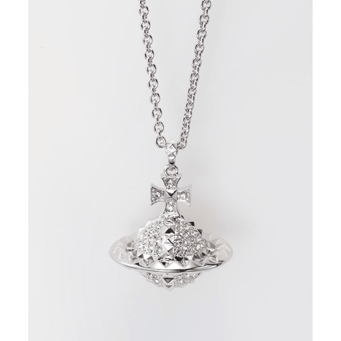 MAYFAIR LARGE Silver ORB Necklace 300g