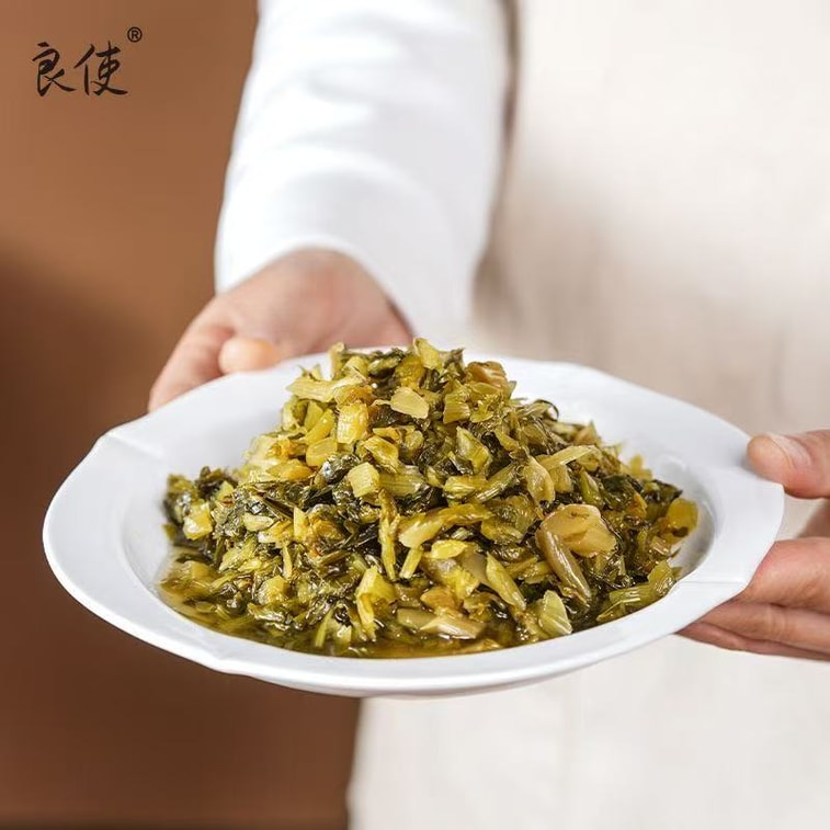 【中国直送】涼石漬け高菜 400g*、塩漬け野菜、漬物、そのまま食べられます、ご飯、饅頭、餃子、家庭用に最適（寧波産高菜漬け） 3