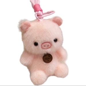 Cute Xiangdun Dun Little Animal Figurine Pendant With Fragrance Adorable Pet Plush Toy 12cm - Pig 1 Pc