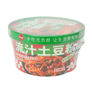 田小花 0脂拌粉流汁土豆粉 红油味 291g【0脂粉饼】【5分钟即食】