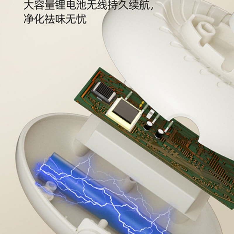 【中國直郵】 榮事達 冰箱除味器臭氧消毒除臭器香薰除異味果蔬保鮮機淨化器 米黃色 一個裝