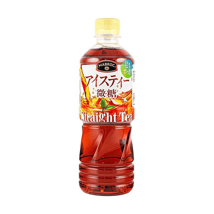 日本POKKA SAPPORO MABROC 冰摇纯红茶饮料 微糖直饮版 500ml【100%正宗锡兰冰红茶】