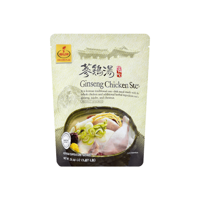 Korean Samyetang - Traditional Ginseng Chicken Stew, 29.98oz