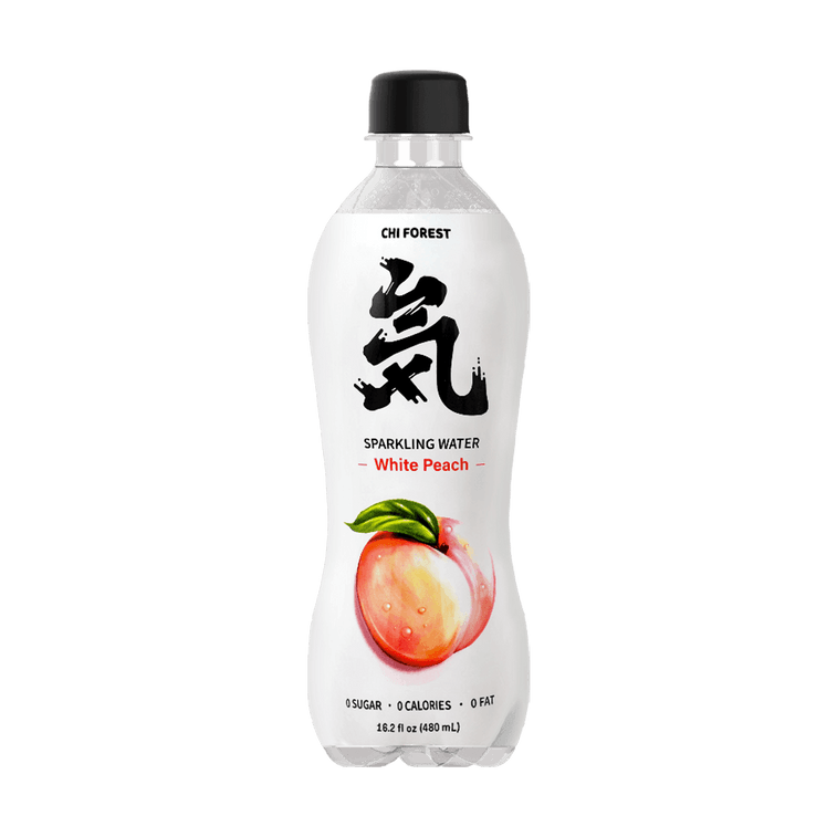【泡泡玛特版本随机发货】元气森林 白桃味苏打气泡水 480ml【0白砂糖0脂0卡】 8