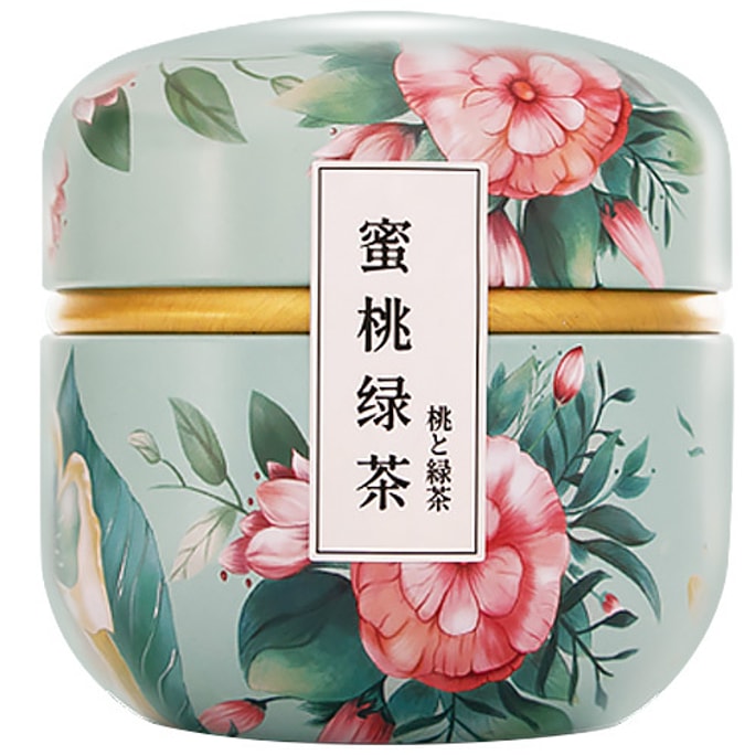 【中国直送】中民蕭香 桃緑茶 缶詰 15袋 60g