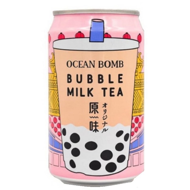 商品详情 - [台湾直邮] OCEAN BOMB 原味珍珠奶茶饮料 315ml  (限购5罐) - image  0