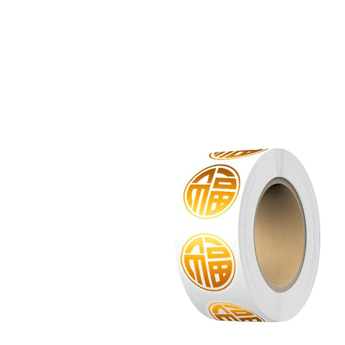 【中國直郵】 六品堂 貼紙金色金福-燙金*1個