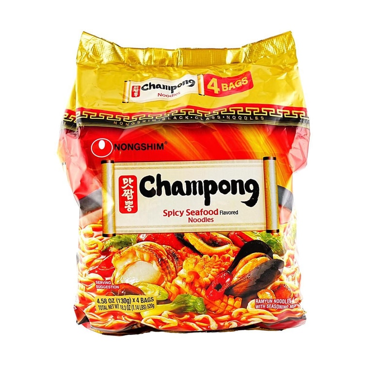 もちもちインスタントラーメン激辛海鮮味4袋入520g 6