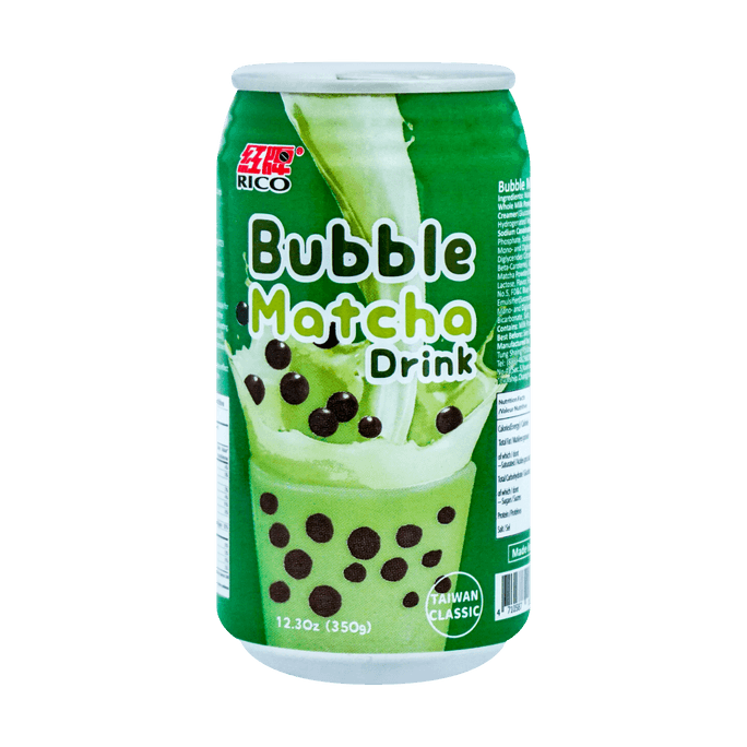 Matcha Bubble Milk Tea Drink, 12.3oz