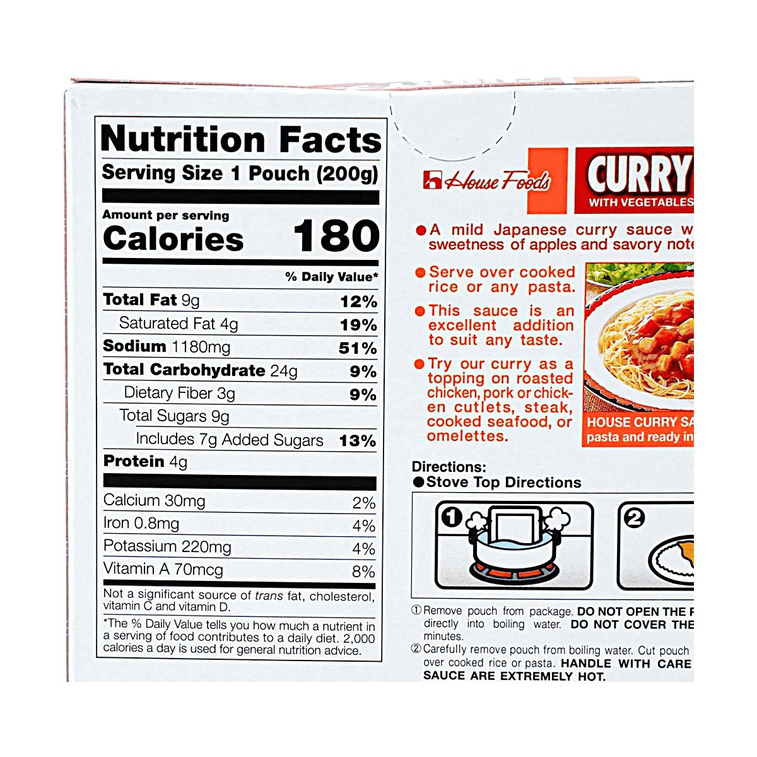 Vegetable Curry Sauce Mild 7.0oz 【Japanese Style】【Ready to Eat】 3