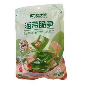 Crispy Kelp and Bamboo Shoot Spicy Snack, Small Packaging, Ready to Eat [9 packs] Crispy Kelp and Bamboo Shoot 200g/pack