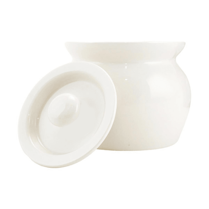 Ceramic Tile Stew Pot Soup Cup Steaming Stew Bowl Large White 10.510.58.8CM/420ML