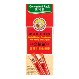 香港NIN JIOM京都念慈庵 蜜煉川貝枇杷膏 便利裝 10包入 150ml