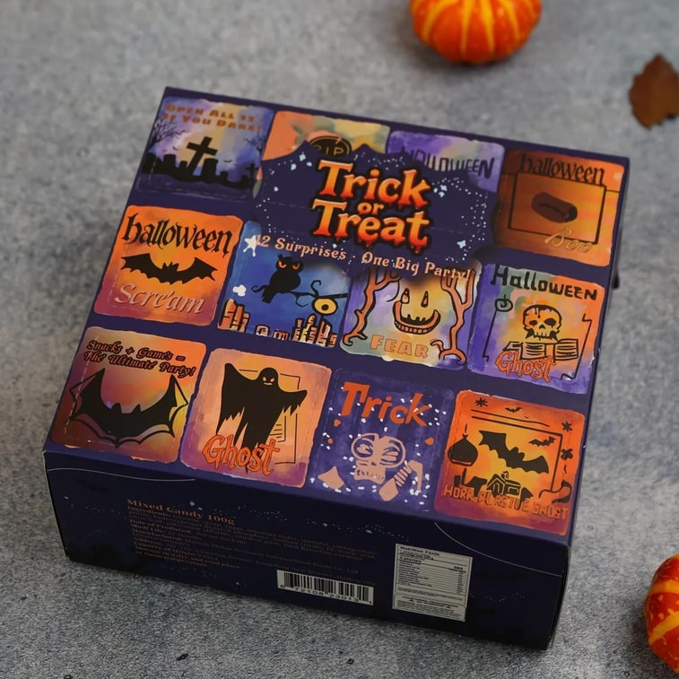 【ハロウィン限定】トリック・オア・トリート ミステリーキャンディ ブラインドボックス – 12個の不気味ないたずらキャンディ + サプライズ | カウントダウンカレンダーギフト 6