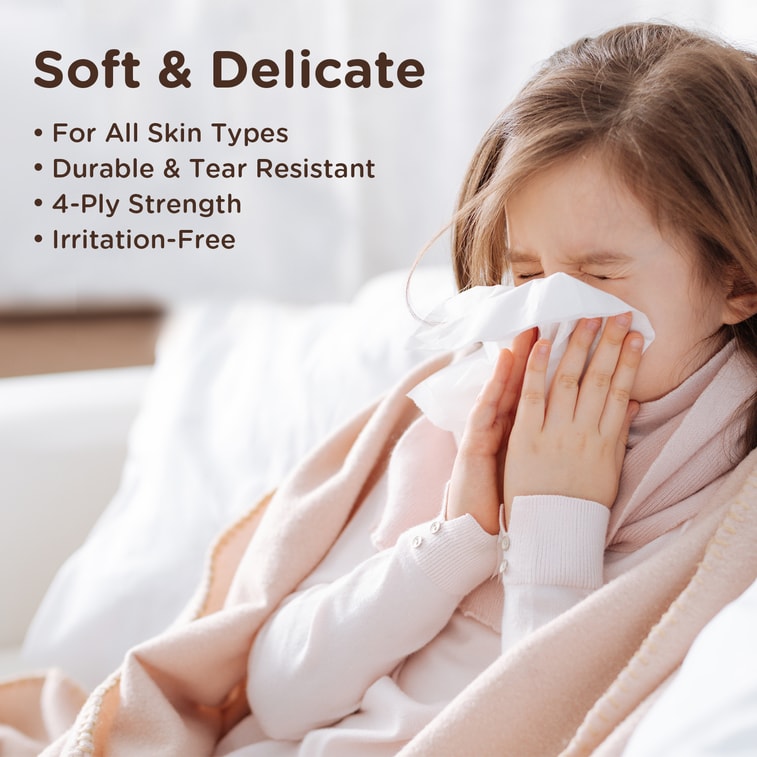 Daylight Bridge 四层超柔便携式纸巾 | 8包×100抽(共800抽)- 标签错误 4