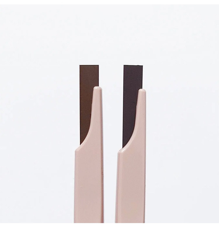 【日本直郵】 日本 CANMAKE 井田 砍刀眉筆 極薄 旋轉式 雙頭眉筆 自然立體 毛流感 01 自然棕 1支