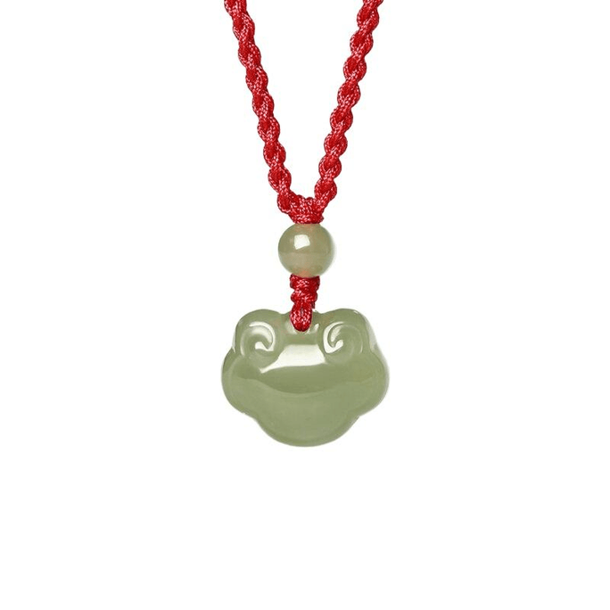 Zhou Liufu Hetian Jade Sapphire Ruyi Pendant Baby Jade Ornament New Year*1piece