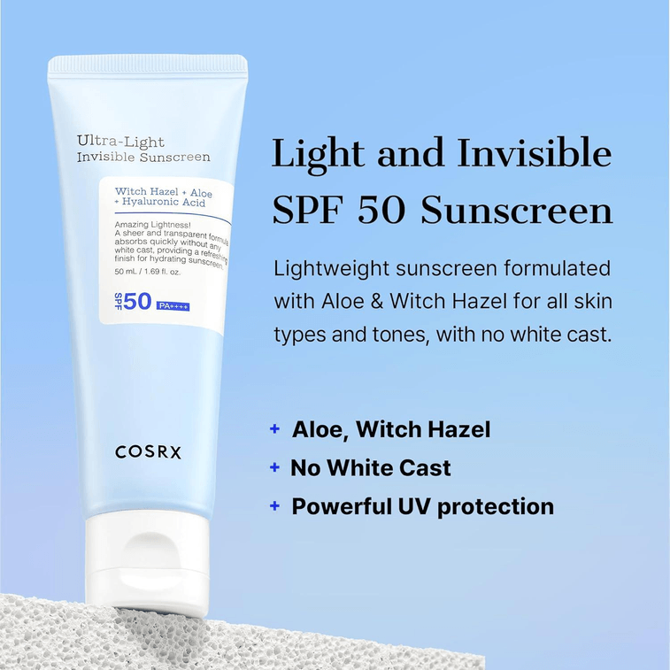 韓國 COSRX 超輕隱形防曬霜 SPF50 PA++++ 3