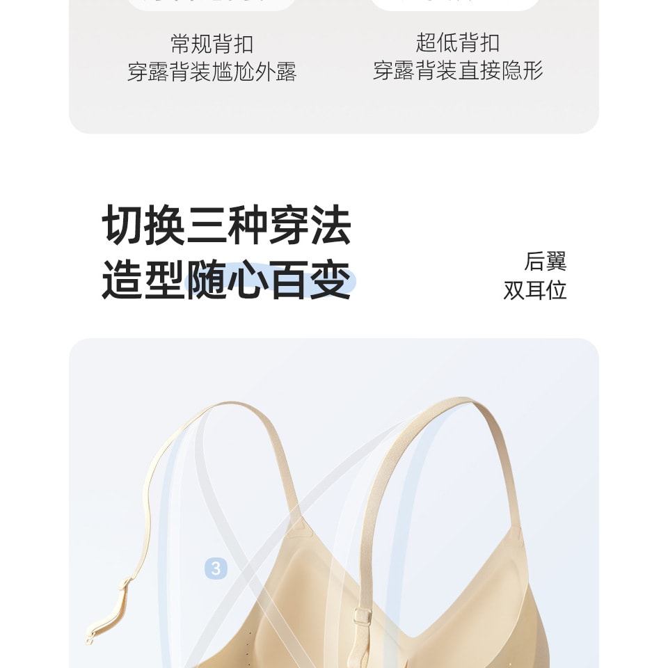 幸棉黑色S碼 夏季薄款U型美背內衣女無痕外擴型胸罩聚攏蜜桃杯隱形大露背漫畫胸罩