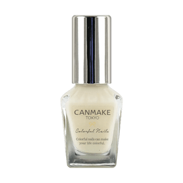 日本CANMAKE井田 馬卡龍玩色指甲油 #N29 牛奶糖漿 半透明的白色